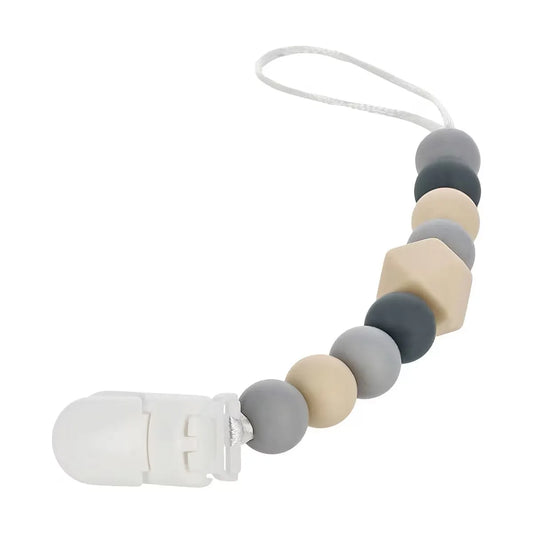 Snapkis Pacifier & Teether Clip Silicone Pebble