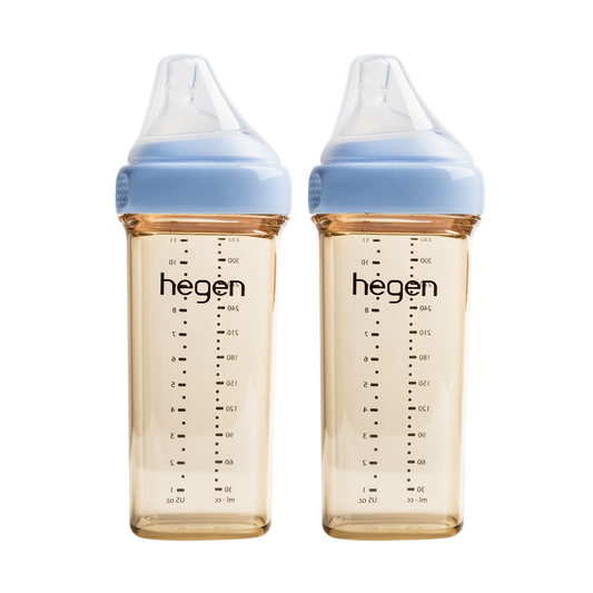Hegen Pcto 330Ml/11Oz Ppsu Feeding Bottle ( Pink / Blue / Purple ) - 2Pcs/Pack