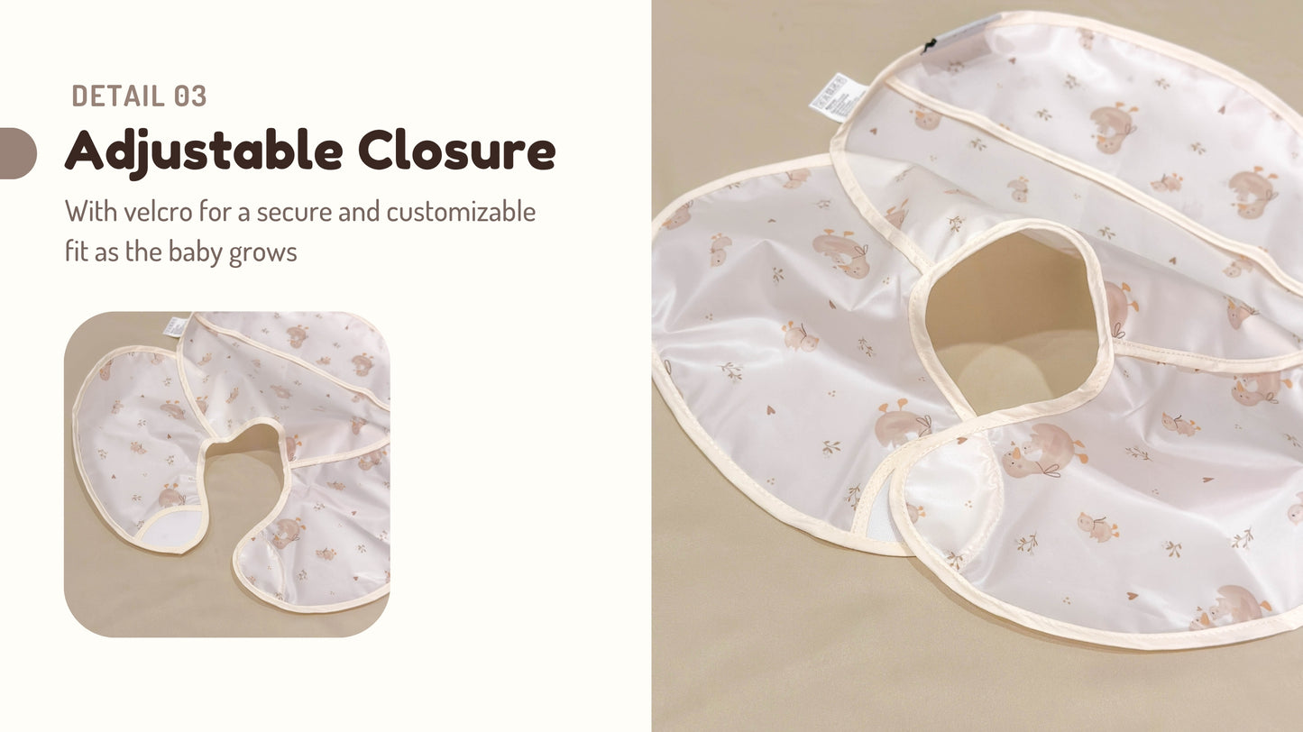 Funbies Snuggle Baby Bibs Set (Deer + Duck)