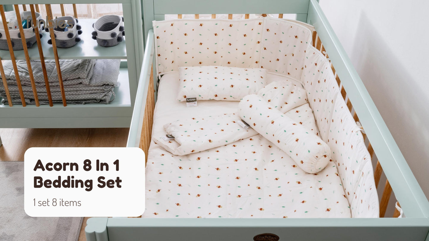 Funbies Acorn 8 In 1 Bedding Set