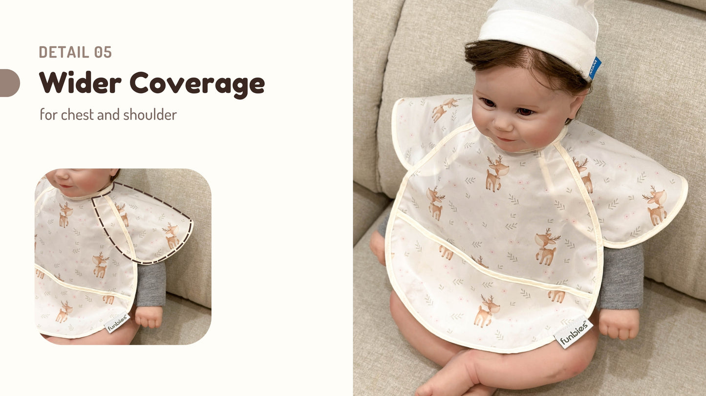 Funbies Snuggle Baby Bibs Set (Deer + Duck)