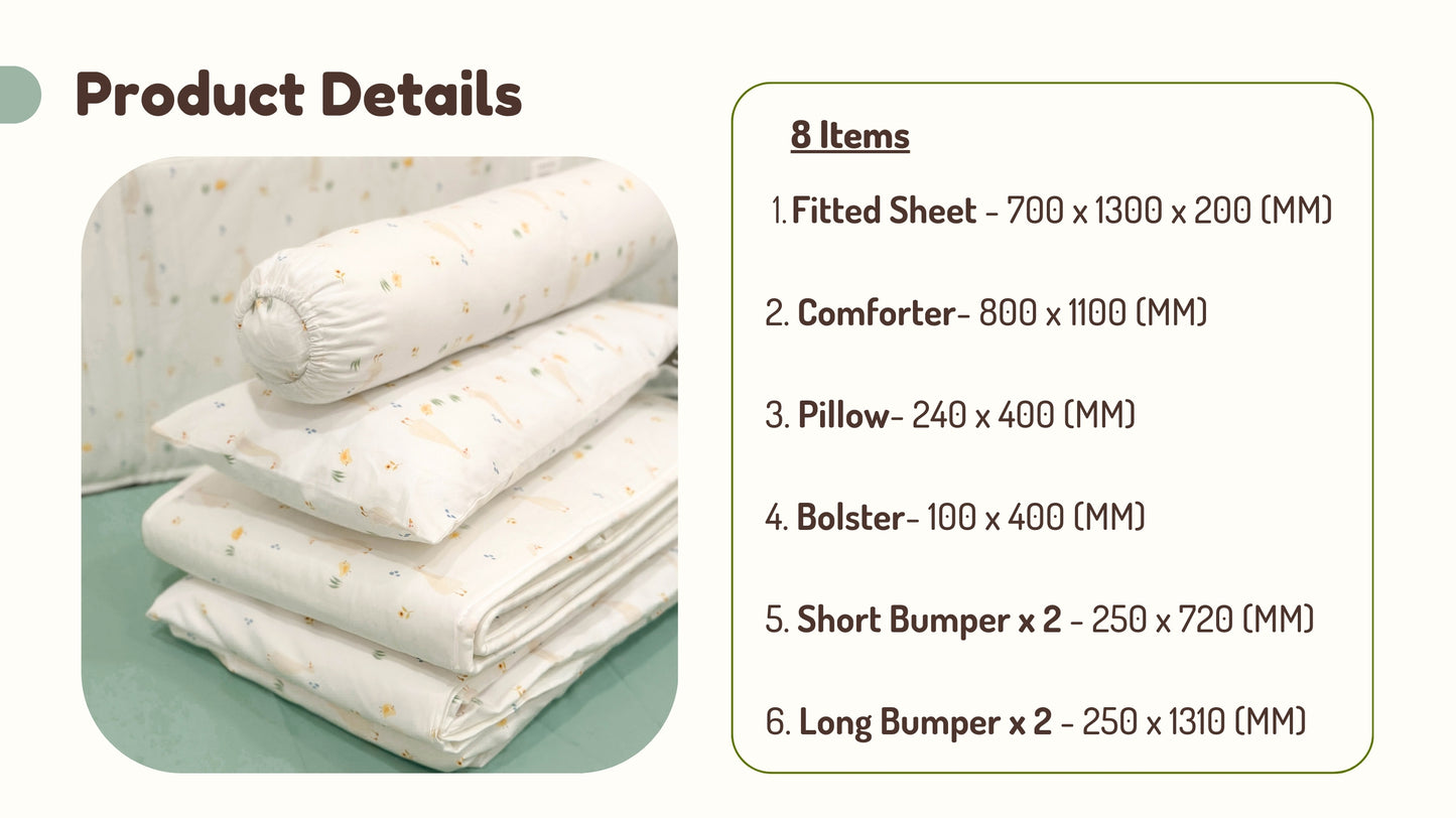 Funbies Feathered Friends 8 In 1 Bedding Set