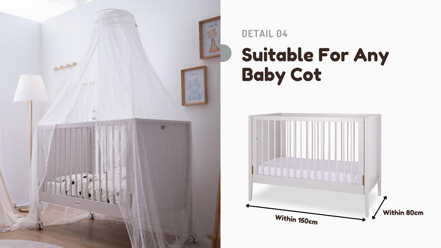 Funbies 5-Level Adjustable Mosquito Net With Stand