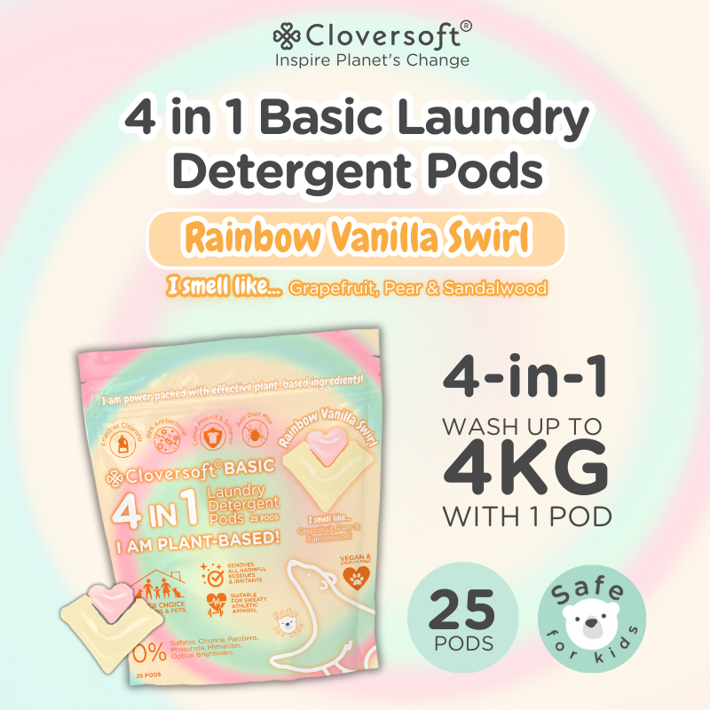 Cloversoft 4 in 1 Anti Dust Mite Basic Laundry Capsule 25 Pods