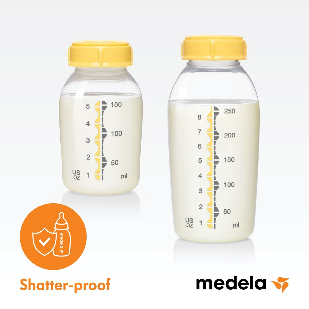 Medela Breast Milk Bottle (150Ml /5Oz) X 3 Pcs / (250Ml /8Oz) X 2 Pcs