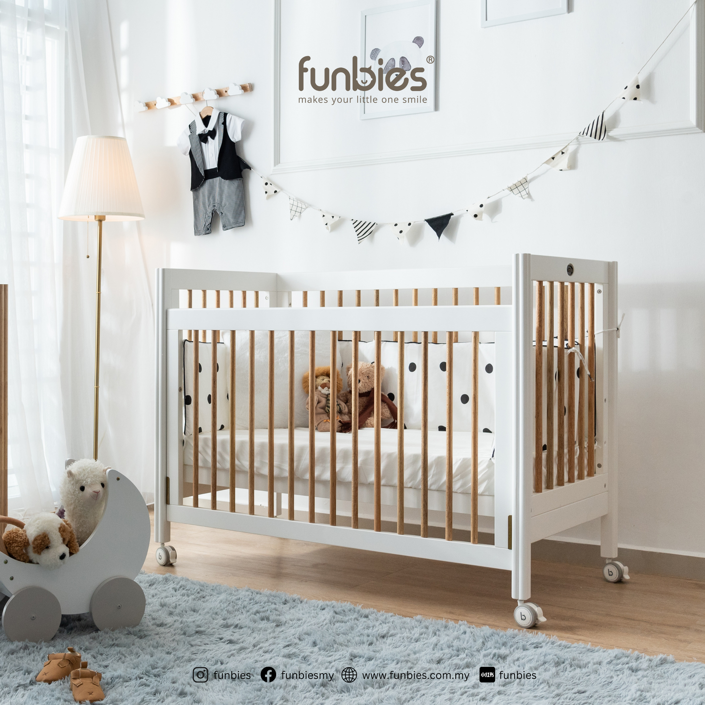 Funbies Clover Baby Cot Set