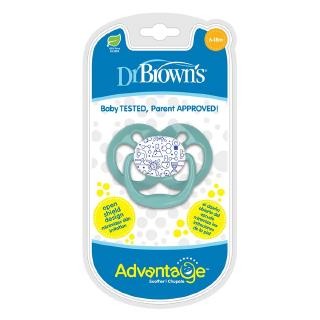 Dr. Brown's Advantage™ Pacifier, Stage 2 for 6months+, Blue, 1 Piece
