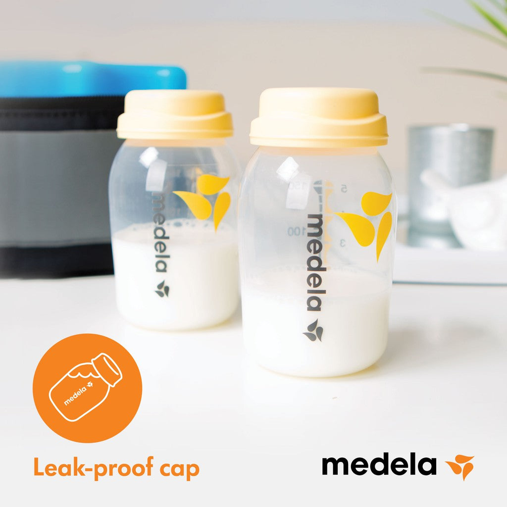 Medela Breast Milk Bottle (150Ml /5Oz) X 3 Pcs / (250Ml /8Oz) X 2 Pcs