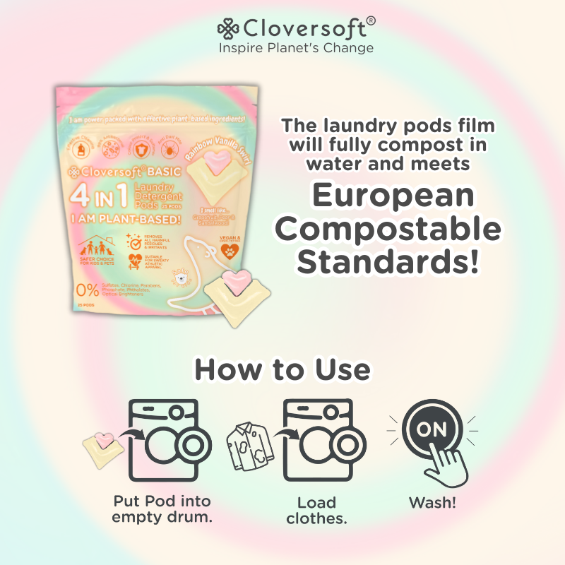 Cloversoft 4 in 1 Anti Dust Mite Basic Laundry Capsule 25 Pods
