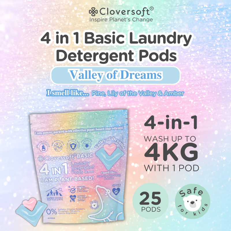 Cloversoft 4 in 1 Anti Dust Mite Basic Laundry Capsule 25 Pods