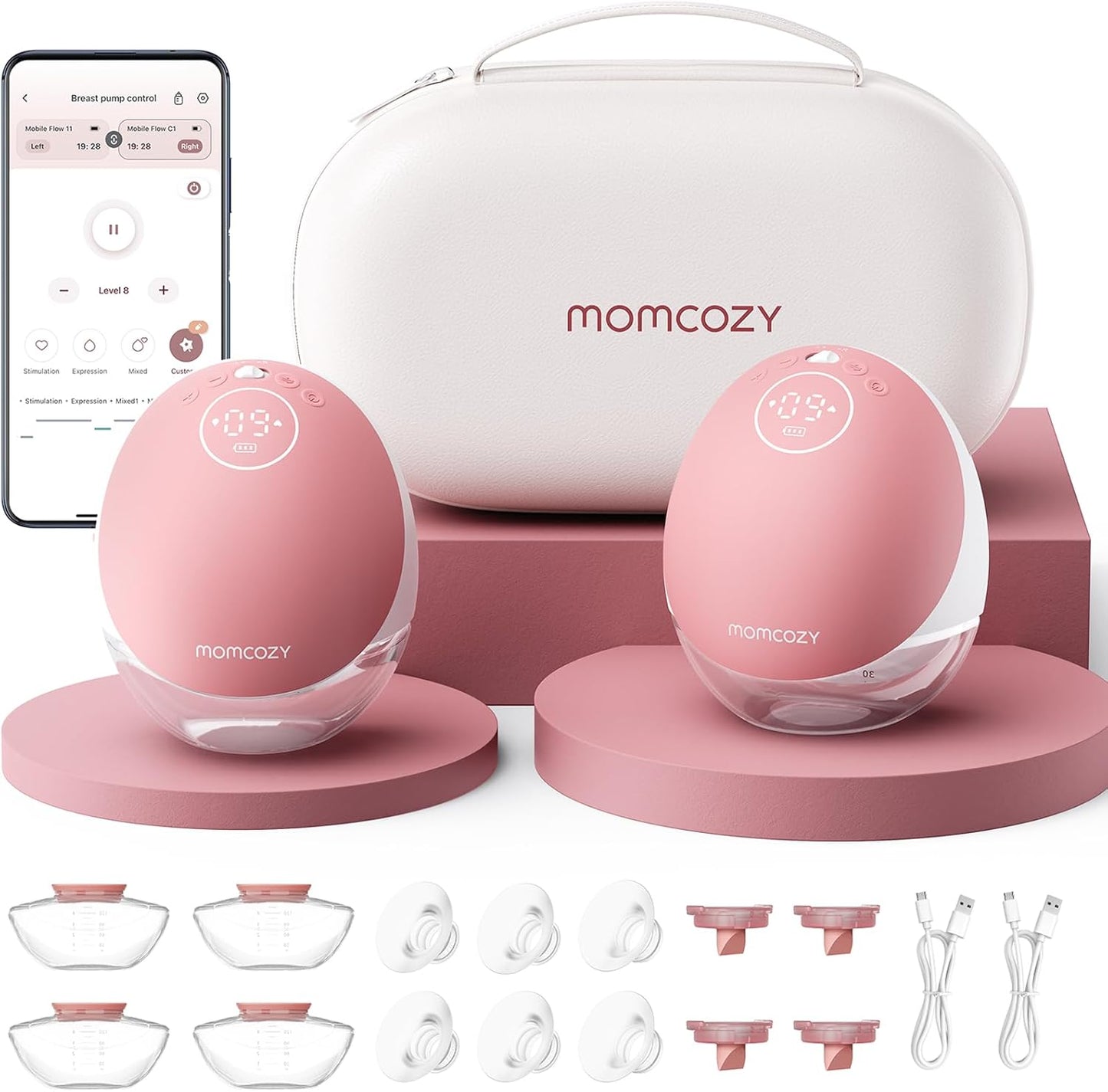 Momcozy M9 Mobile Flow™ Hands-Free Wearable Breast Pump