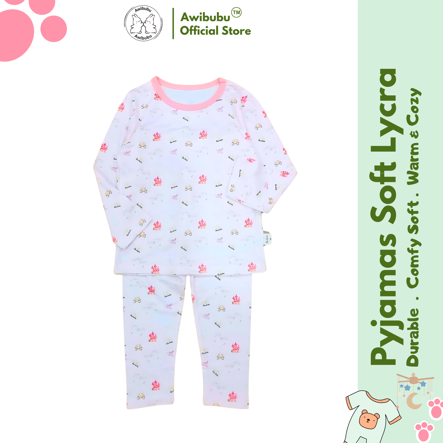 Awibubu Pyjamas Soft Lycra