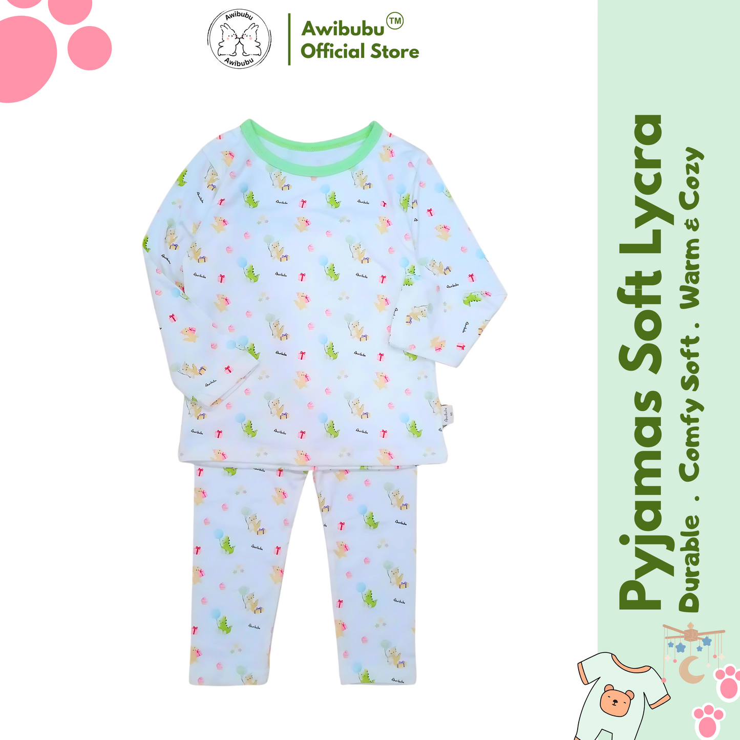 Awibubu Pyjamas Soft Lycra