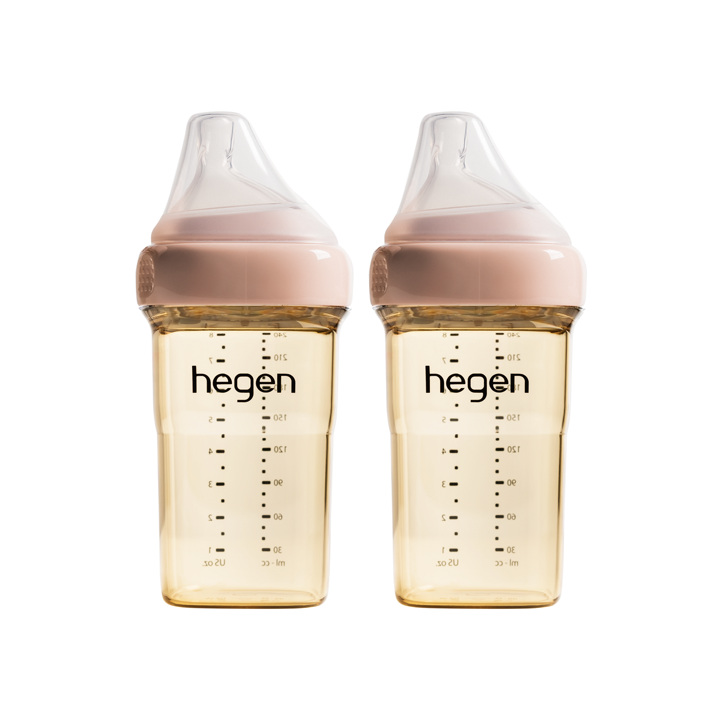 Hegen Pcto 240Ml/8Oz Ppsu Feeding Bottle ( Pink / Blue / Purple ) - 2Pcs / Pack