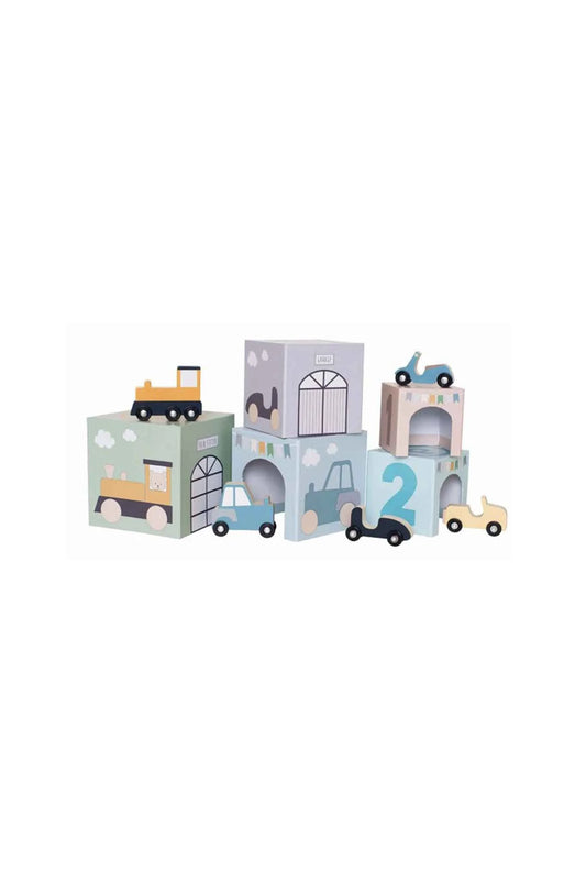 Jabadabado Stacking Cubes Vehicles 1-5