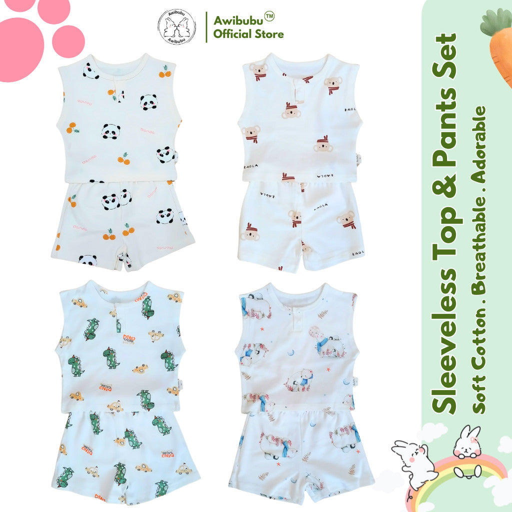 Awibubu Sleeveless Top & Pant Set