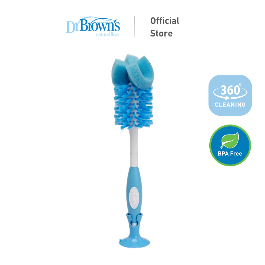 Dr. Brown's Deluxe Feeding Bottle Cleaning Brush, Blue