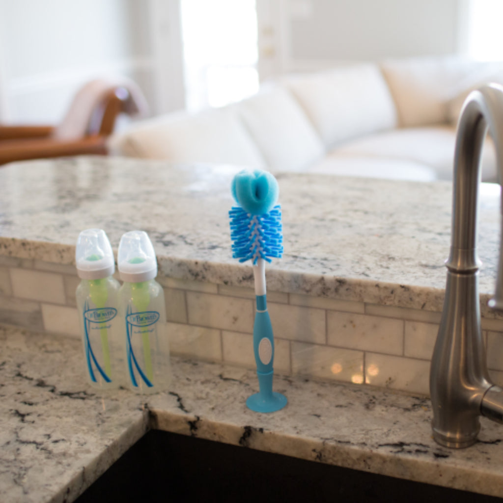 Dr. Brown's Deluxe Feeding Bottle Cleaning Brush, Blue