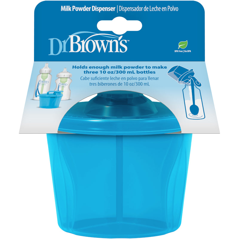 Dr Brown's Baby Feeding Milk Powder Dispenser - Pink/Blue