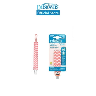 Dr. Brown's Baby Toddler Pacifier Clip, Multicolor Feather/Multicolor Elephant/Multicolor Chevron, 1 Piece
