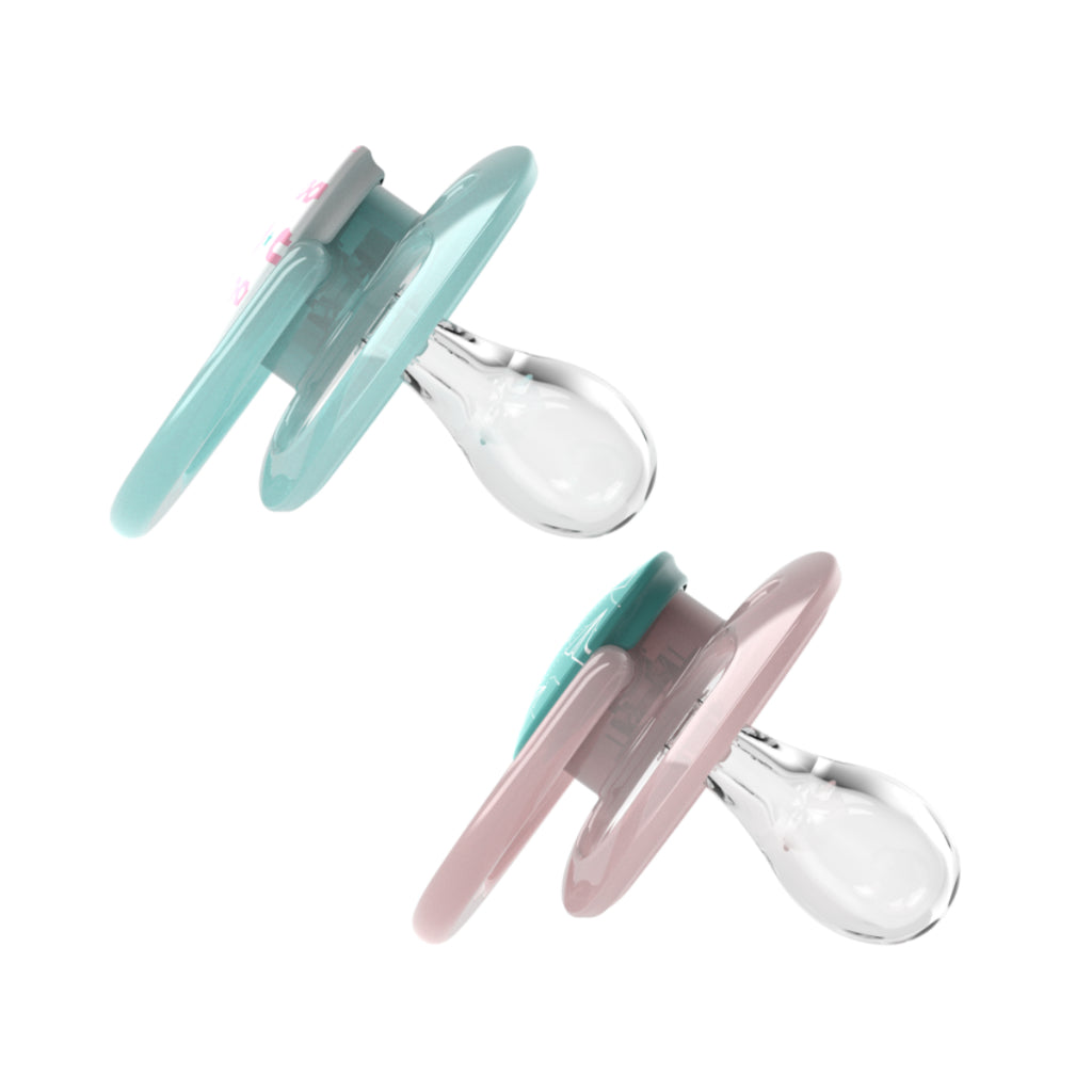 Dr. Brown's Advantage™ Pacifier, Stage 2 for 6months+, Pink/Blue, 2 Pieces