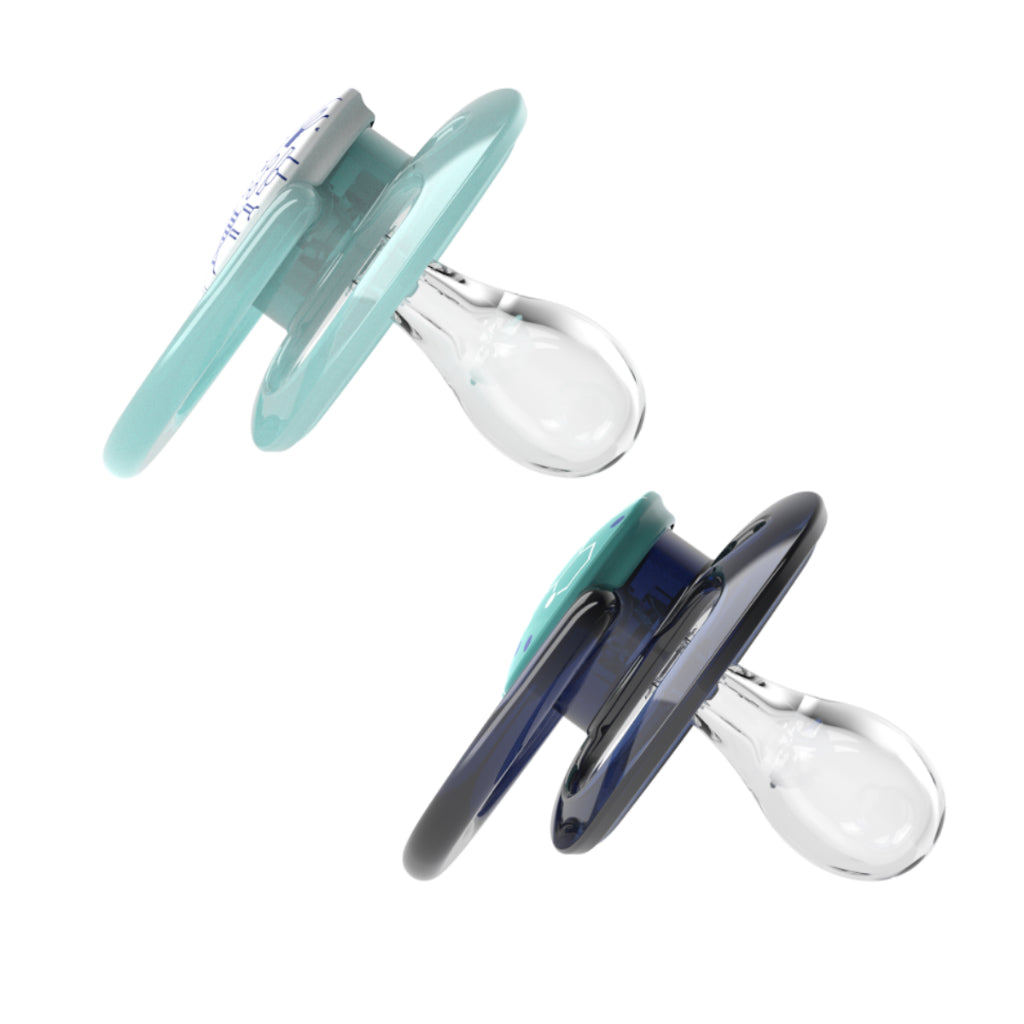 Dr. Brown's Advantage™ Pacifier, Stage 2 for 6months+, Pink/Blue, 2 Pieces