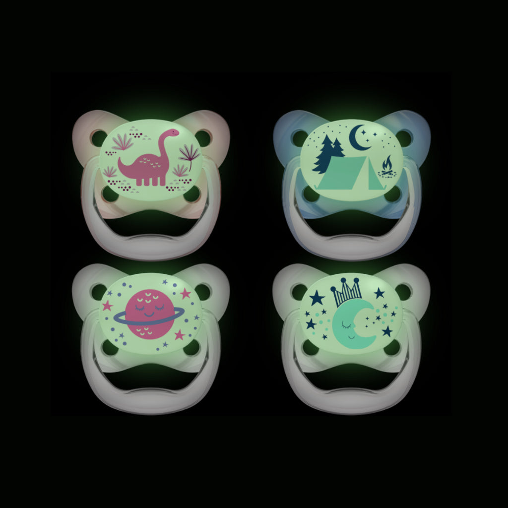 Dr Brown's PreVent Baby Toddler Pacifier Glow in The Dark (Stage 2 for 6m+)