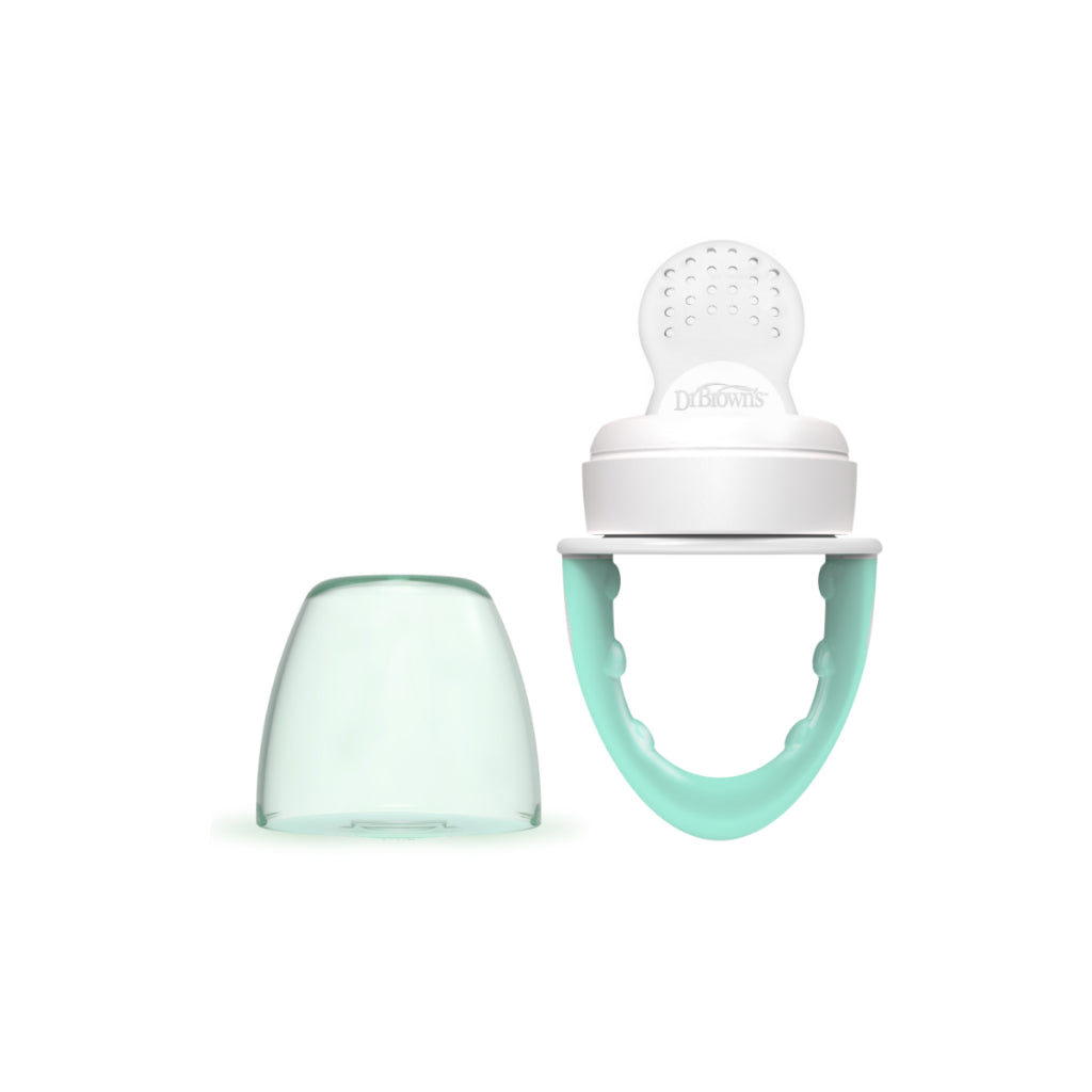 Dr. Brown's Fresh Firsts™ Silicone Baby Toddler Feeder, Mint/Grey/Pink, 1 Piece