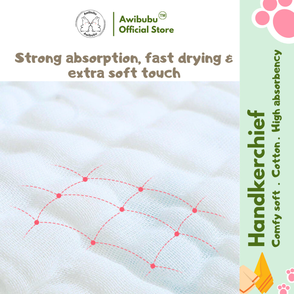 Awibubu Baby Handkerchief (5Pcs/Set)