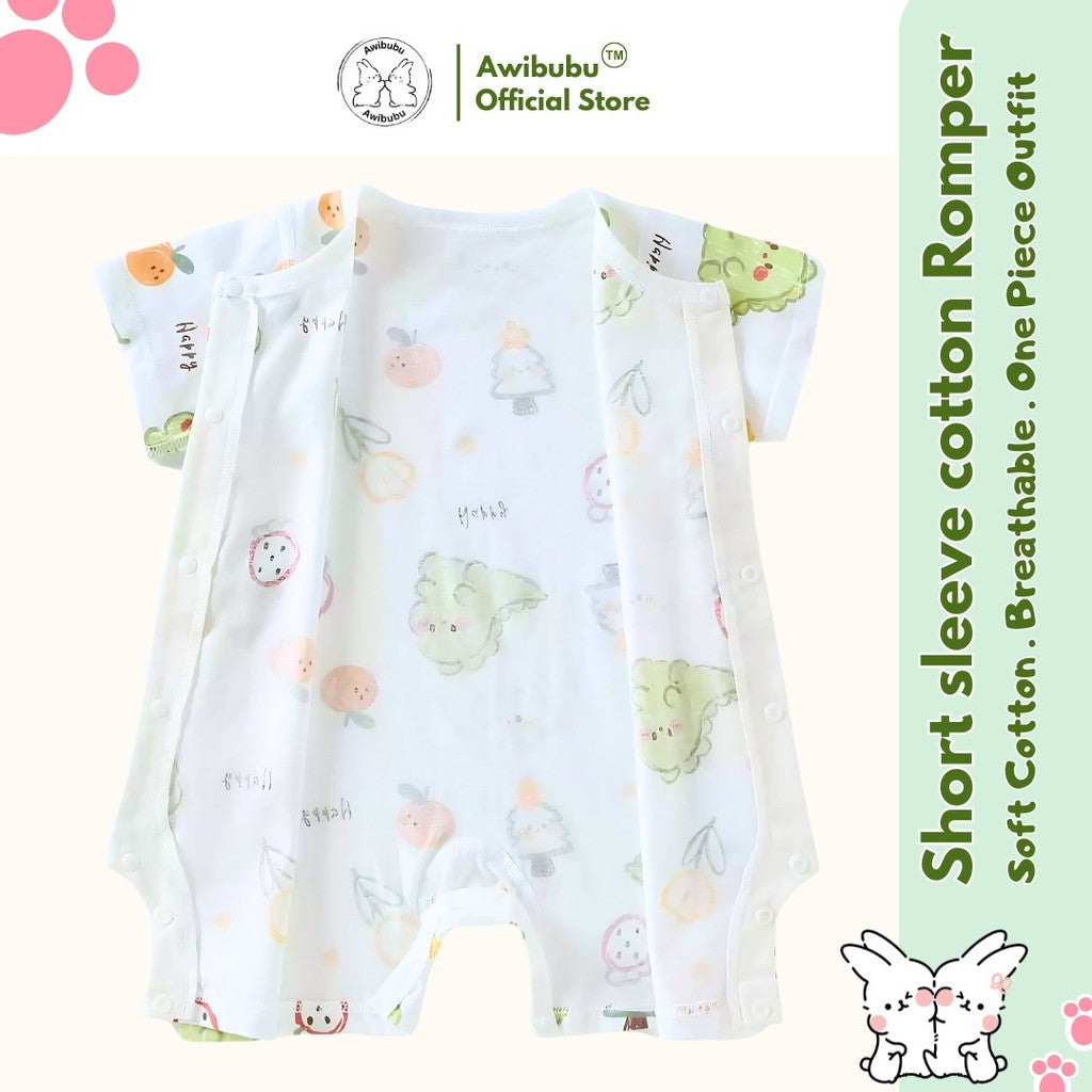 Awibubu Short Sleeve Romper