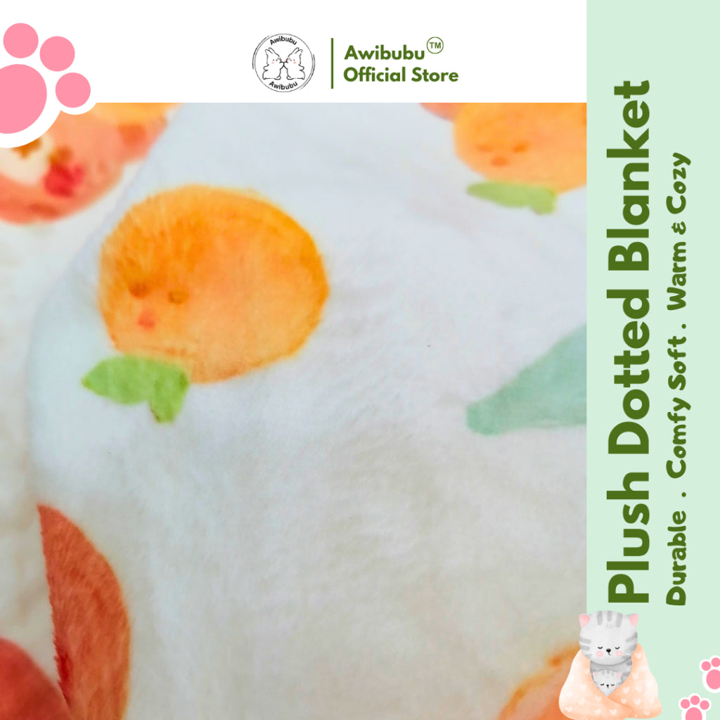 Awibubu Plush Dotted Blanket