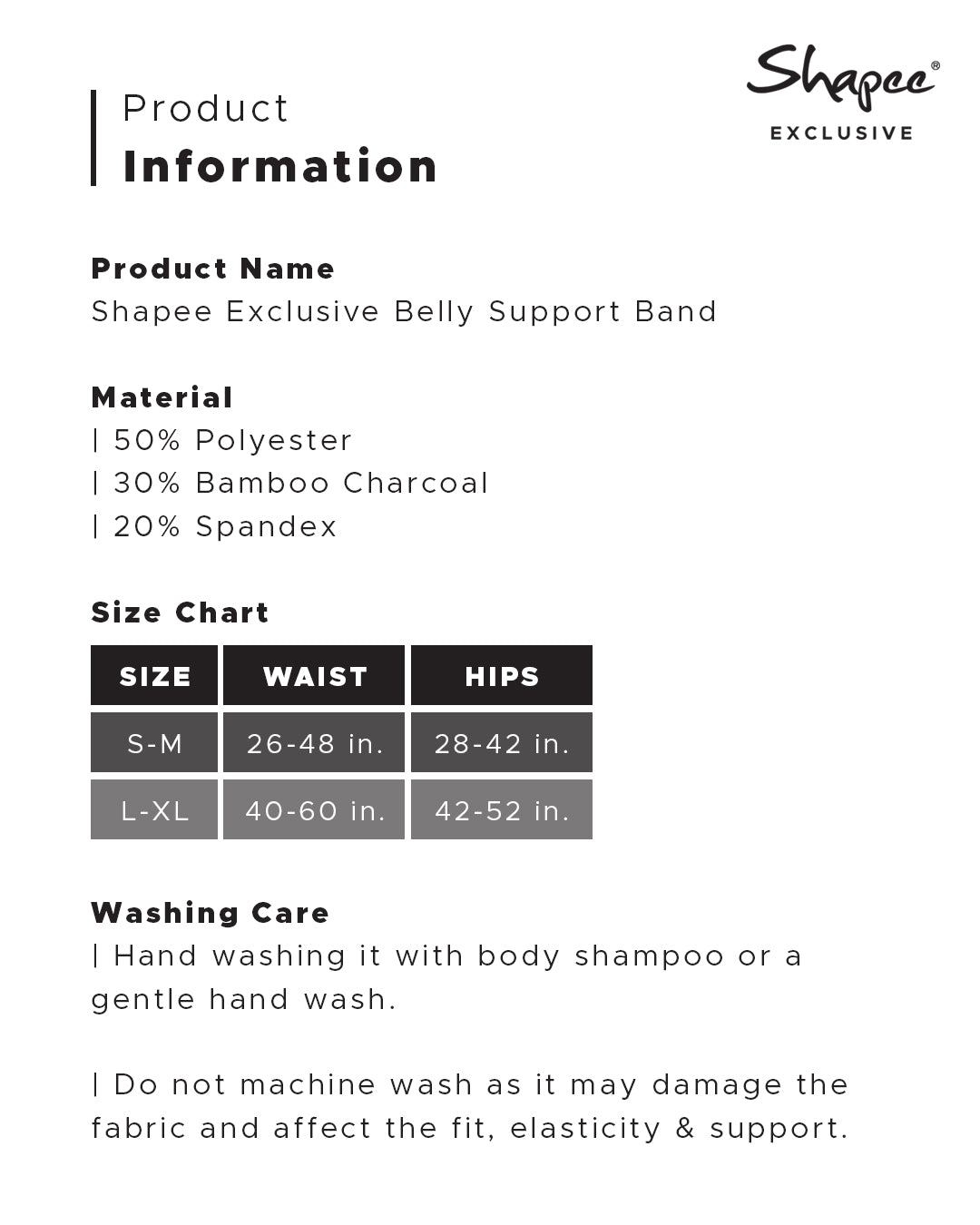 Shapee Exclusive Postpartum Belly Band