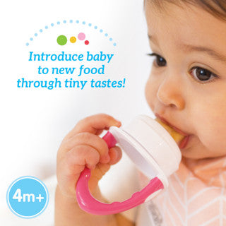 Dr. Brown's Fresh Firsts™ Silicone Baby Toddler Feeder, Mint/Grey/Pink, 1 Piece