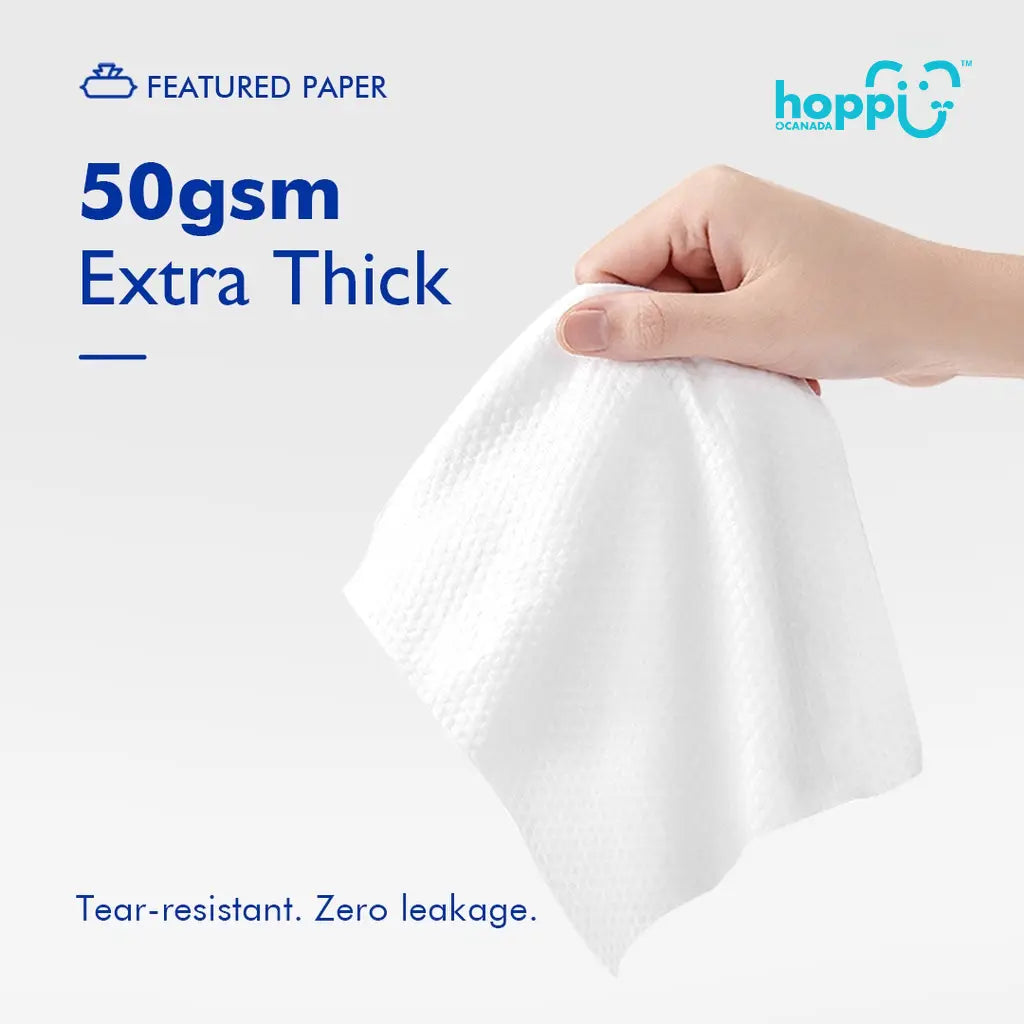 Hoppi Baby Wet Wipes Mini, 8 Pack