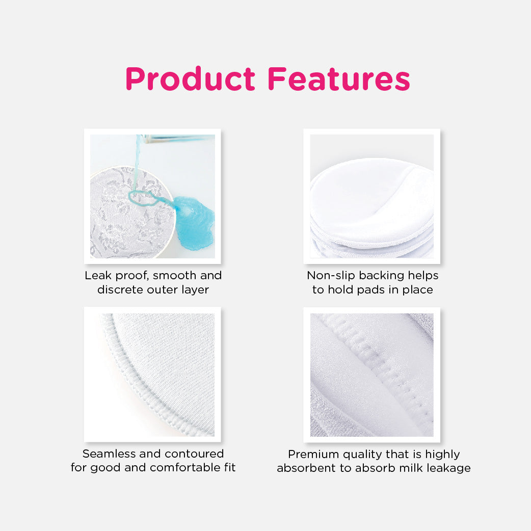 Lunavie Antibacterial Washable Bra Pads