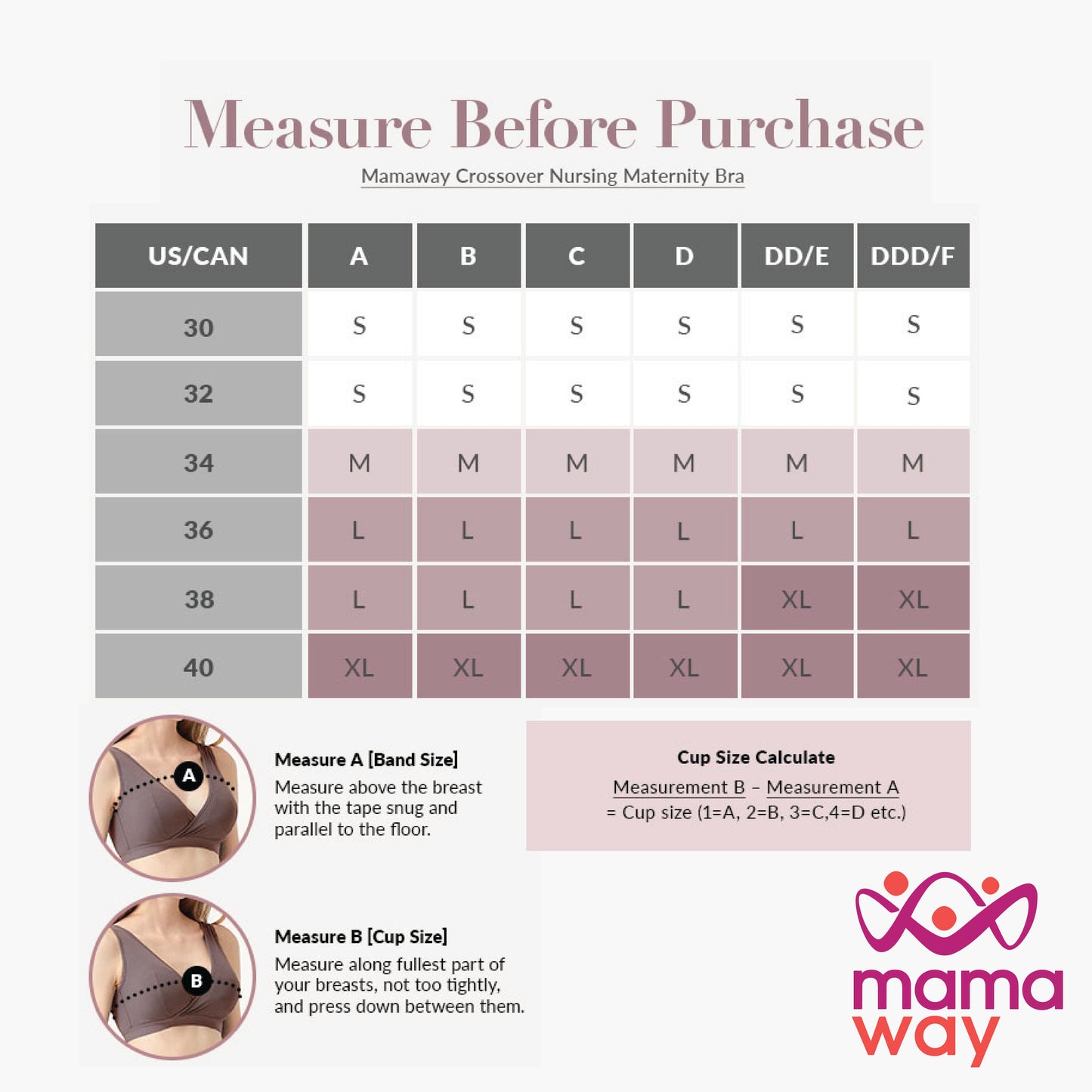 Mamaway Ultra Breezy Crossover Nursing Sleep Bra (Periwinkle / Dusty Pink)