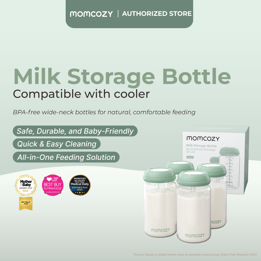 MOMCOZY MILK STORAGE BOTTLE COMPATIBLE WITH COOLER, 4PCS