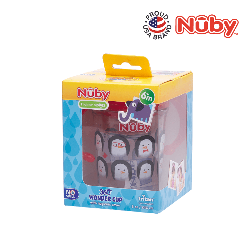 Nuby 360 Wonder Cup 1Pk 240Ml/8Oz Twin Handle Tritan