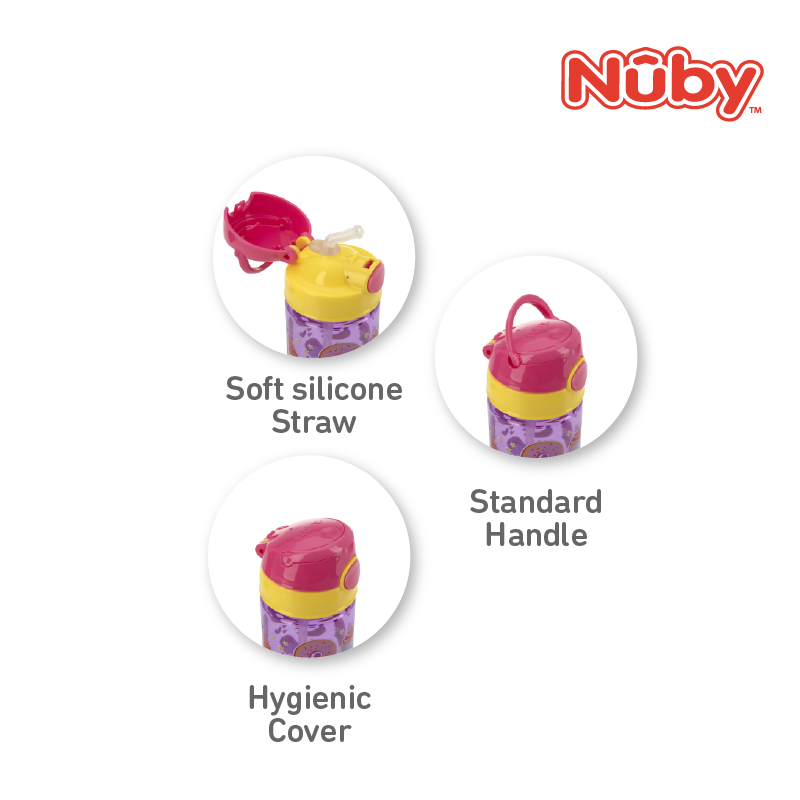 Nuby 18Oz/532Ml Printed Tritan Flip-It Active Cup