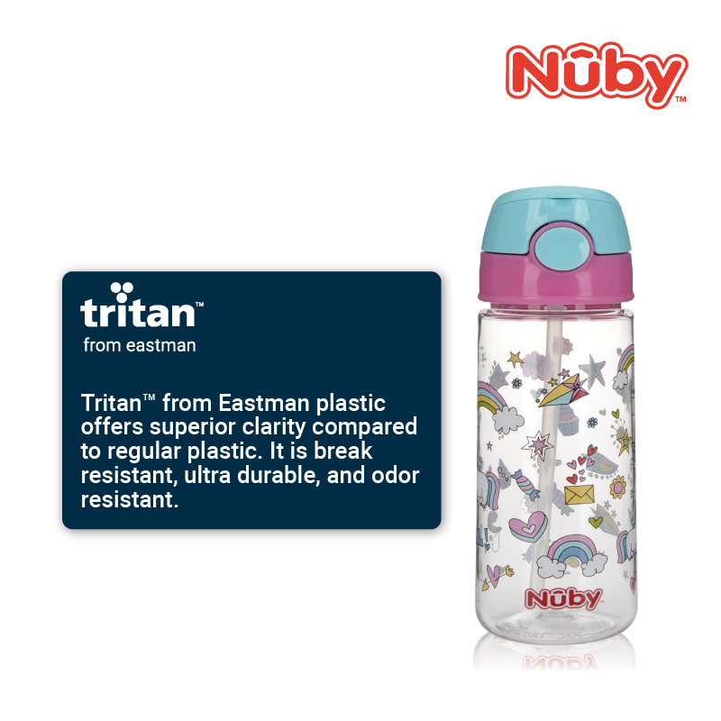 Nuby 18Oz/532Ml Printed Tritan Flip-It Active Cup