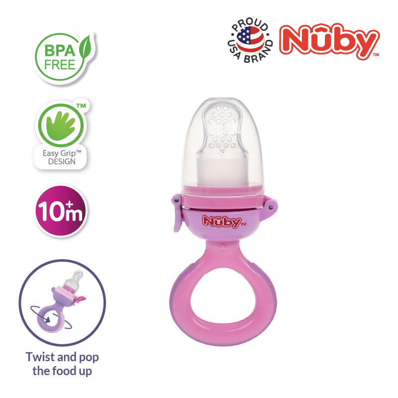 Nuby Twist Squeeze Feeder With Silicone Nipple And Hygienic Cover