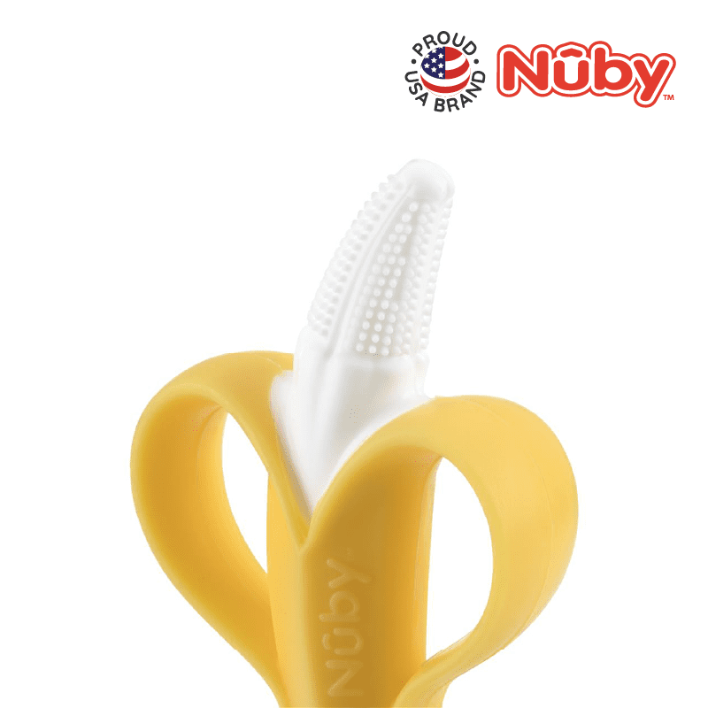 Nuby Banana Toothbrush With 360 Degree Bristles