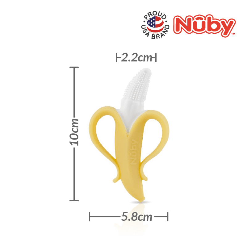 Nuby Banana Toothbrush With 360 Degree Bristles