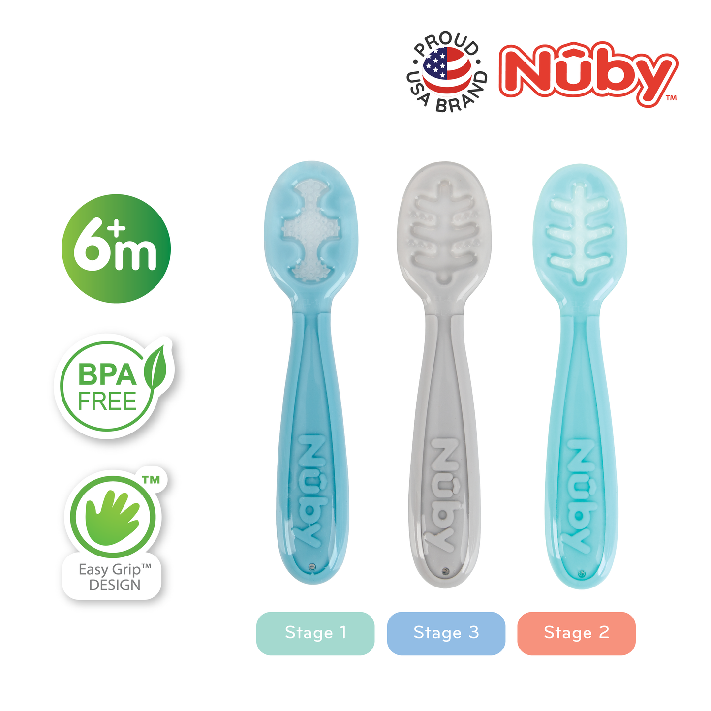 Nuby 3 Stage Dipping Spoons