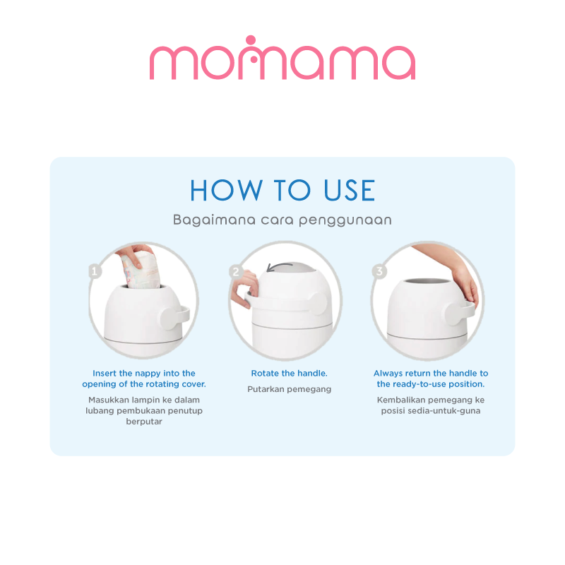 Momama Odour Free Nappy-Bin