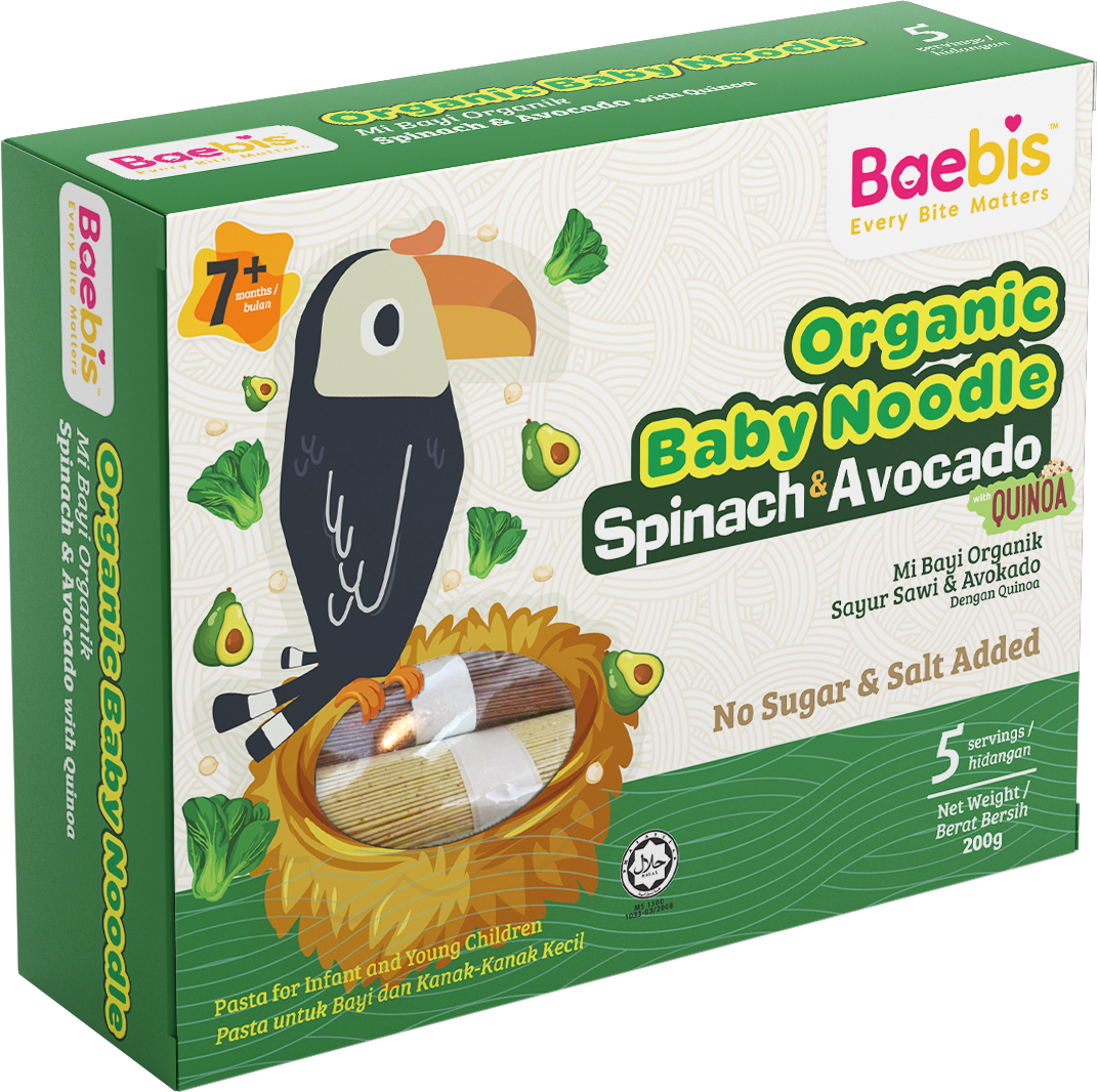 Baebis Organic Noodle (Spinach & Avocado)