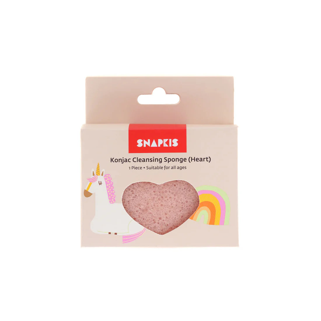 Snapkis Konjac Cleansing Sponge (S) - Heart