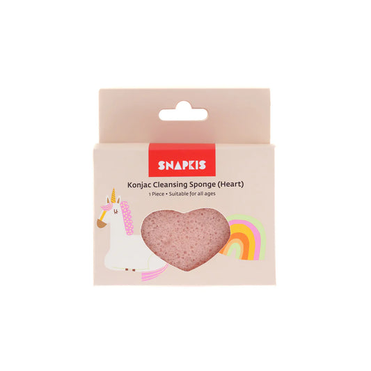 Snapkis Konjac Cleansing Sponge (S) - Heart
