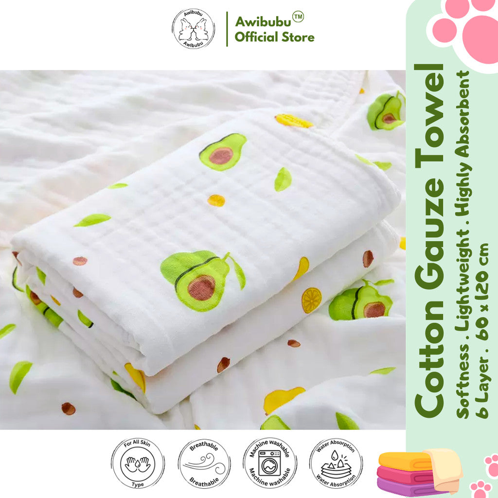 Awibubu Cotton Gauze Towel