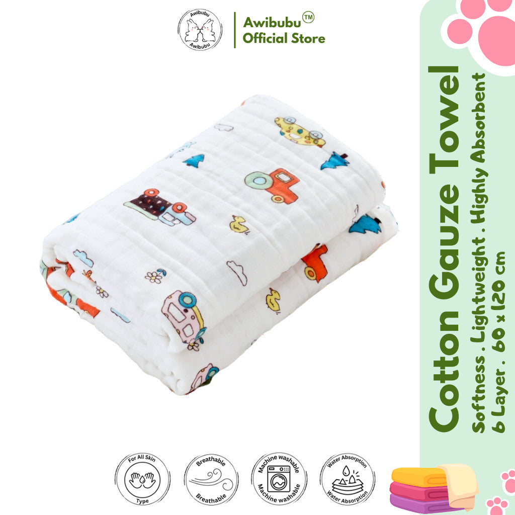 Awibubu Cotton Gauze Towel